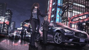 Rating: Safe Score: 236 Tags: brown_hair building car cigarette city glasses gun hat koh_(minagi_kou) male original police police_uniform rain tie water weapon User: FormX